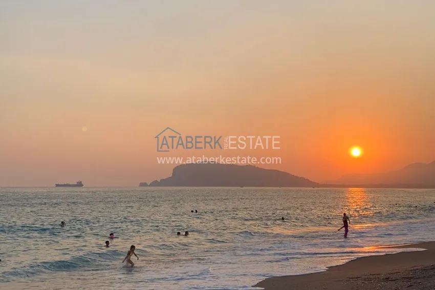 Newly furnished three-room apartment after renovation in a residential complex by the river, Kestel, Alanya 29 