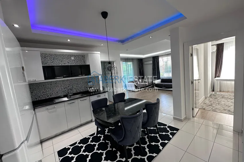 Purchase  Newly furnished three-room apartment after renovation in a residential complex by the river, Kestel, Alanya 2 