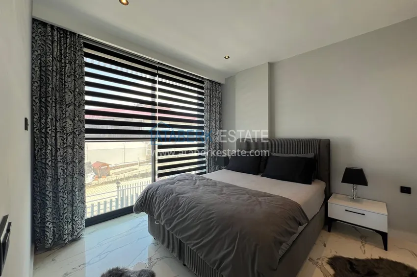 Purchase  Turnkey 1+1 apartment with sea view on the beachfront — Alanya, Kestel 5 