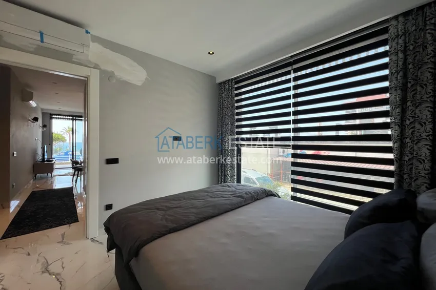 Purchase  Turnkey 1+1 apartment with sea view on the beachfront — Alanya, Kestel 7 
