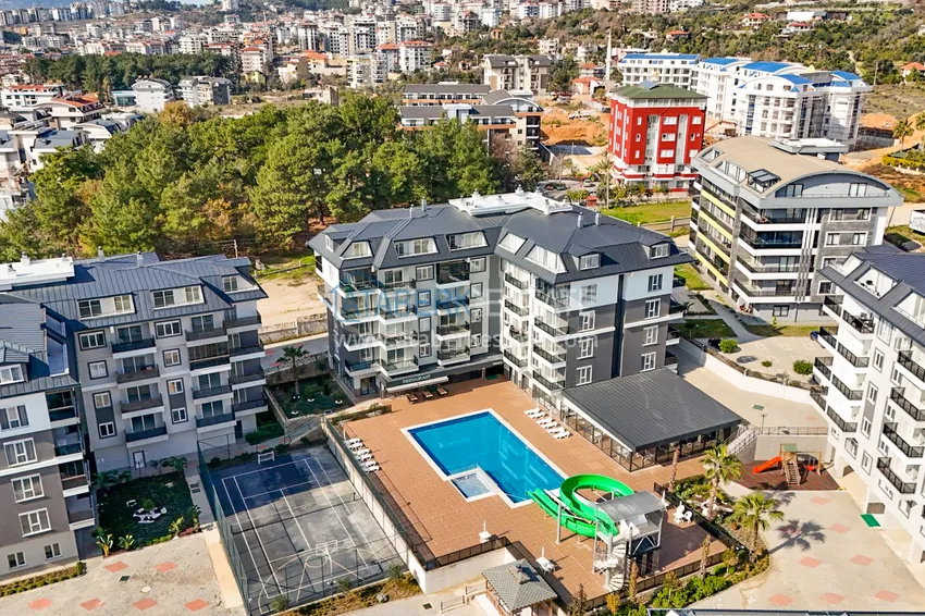 2+1 duplex with furniture in a modern residential complex - Upper Oba, Alanya. Suitable for obtaining a residence permit 1 