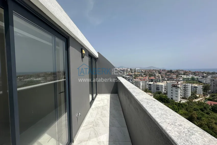 Purchase  2+1 duplex penthouse with sea and fortress views - Tosmur, Alanya. Suitable for a residence permit 20 