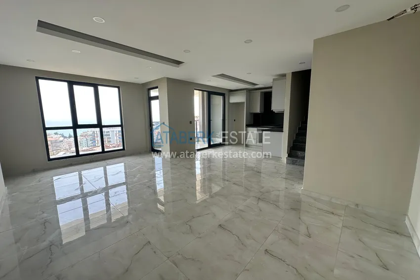 Purchase  2+1 duplex penthouse with sea and fortress views - Tosmur, Alanya. Suitable for a residence permit 3 