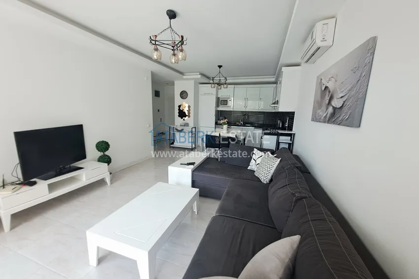 Purchase  1+1 furnished apartment in Oba, Alanya - glazed balcony, 1st floor  3 