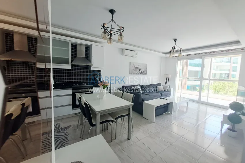 Purchase  1+1 furnished apartment in Oba, Alanya - glazed balcony, 1st floor  5 