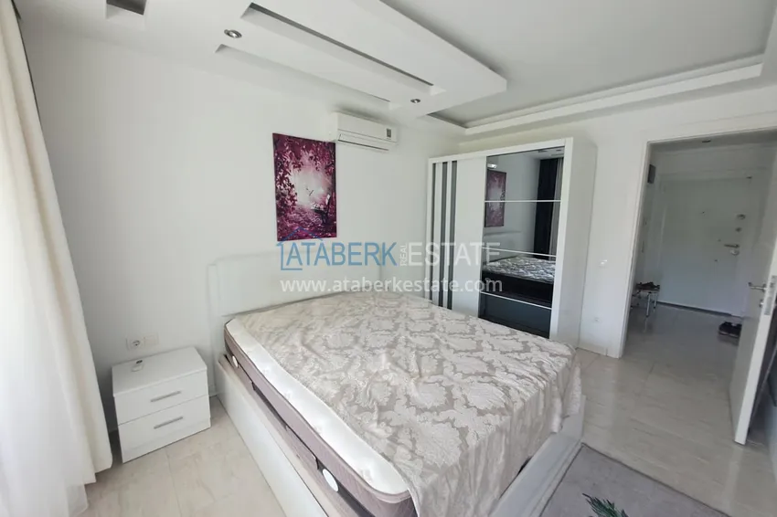 Purchase  1+1 furnished apartment in Oba, Alanya - glazed balcony, 1st floor  8 