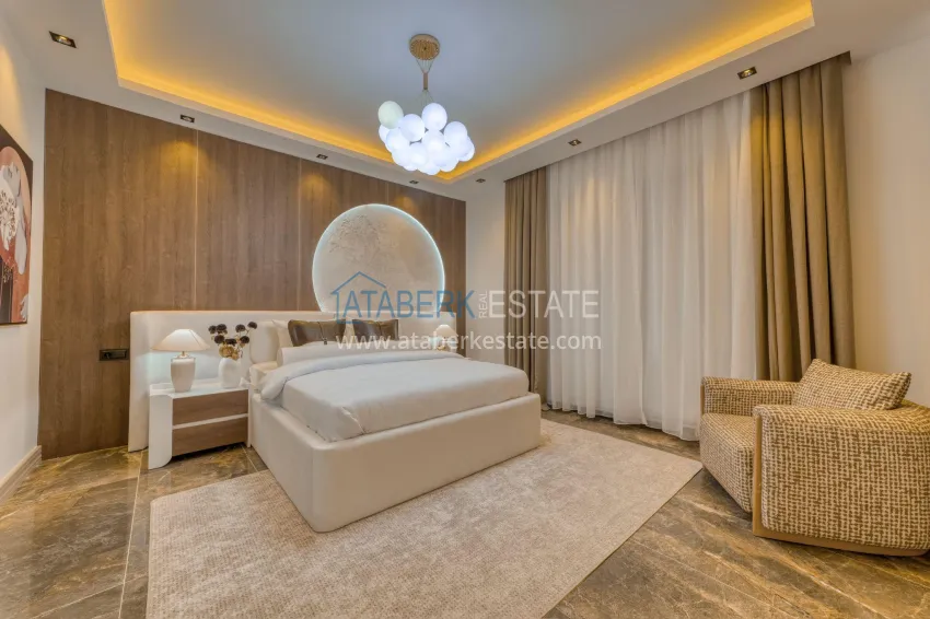 Purchase Luxury villa with pool and panoramic views — Alanya, Bektash. Suitable for citizenship 17 
