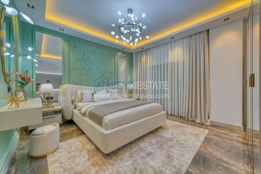 Purchase Luxury villa with pool and panoramic views — Alanya, Bektash. Suitable for citizenship 26 