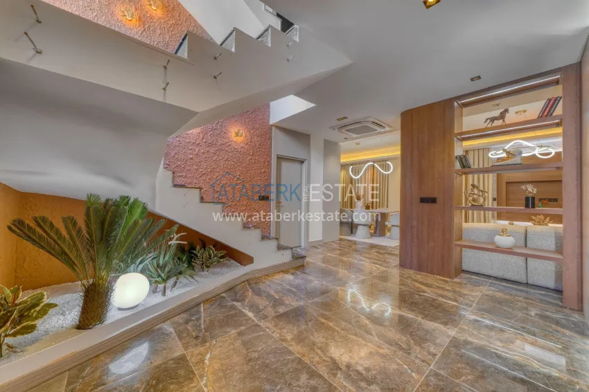 Purchase Luxury villa with pool and panoramic views — Alanya, Bektash. Suitable for citizenship 2 