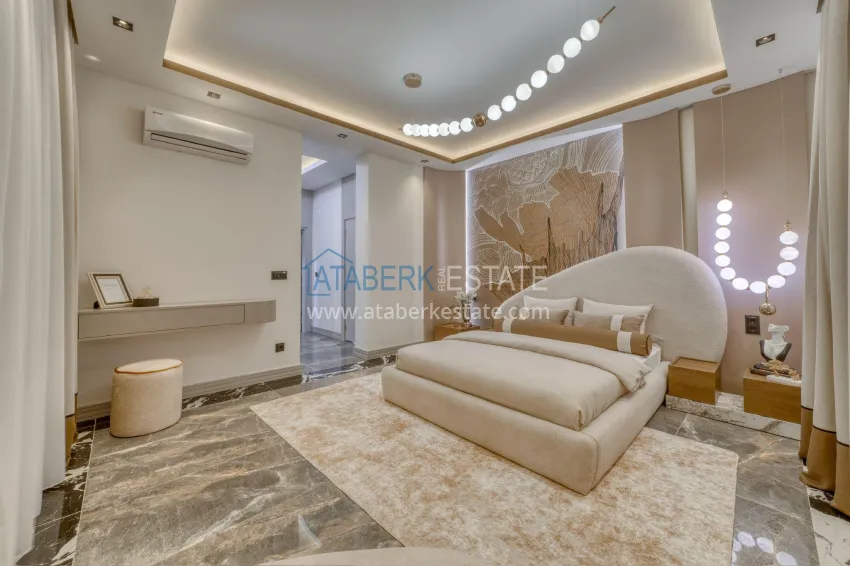 Purchase Luxury villa with pool and panoramic views — Alanya, Bektash. Suitable for citizenship 33 
