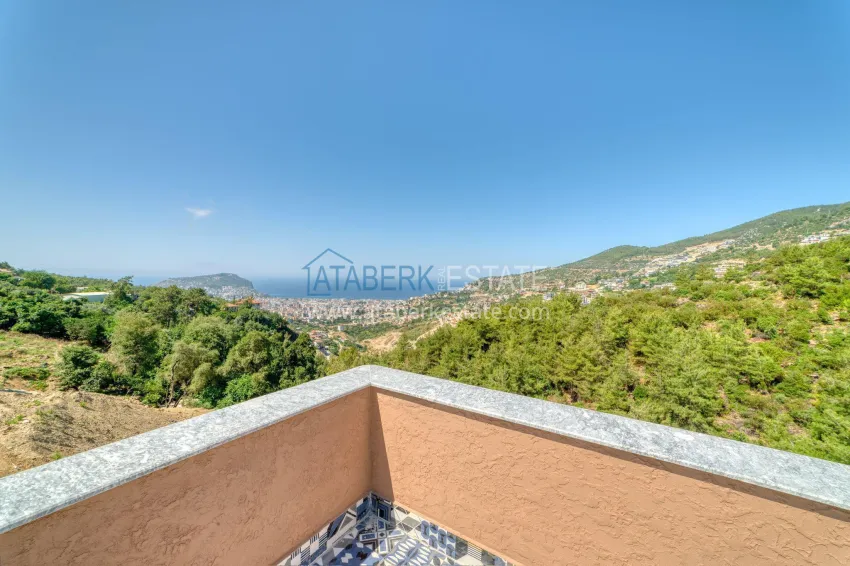 Purchase Luxury villa with pool and panoramic views — Alanya, Bektash. Suitable for citizenship 44 