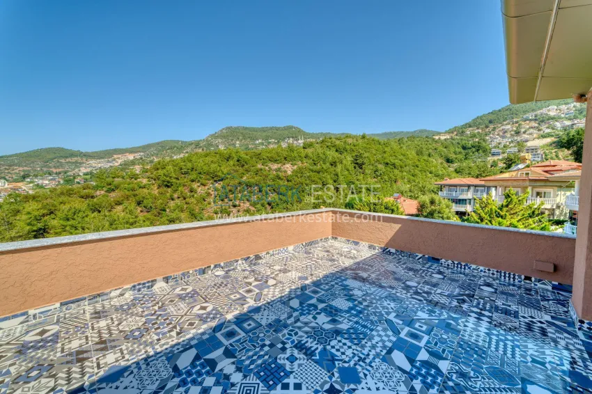 Purchase Luxury villa with pool and panoramic views — Alanya, Bektash. Suitable for citizenship 46 
