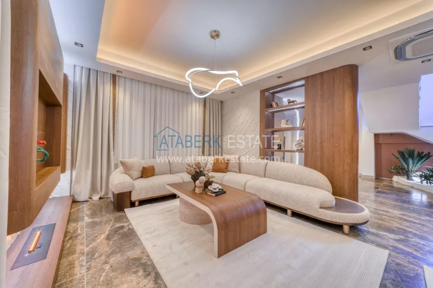 Purchase Luxury villa with pool and panoramic views — Alanya, Bektash. Suitable for citizenship 4 