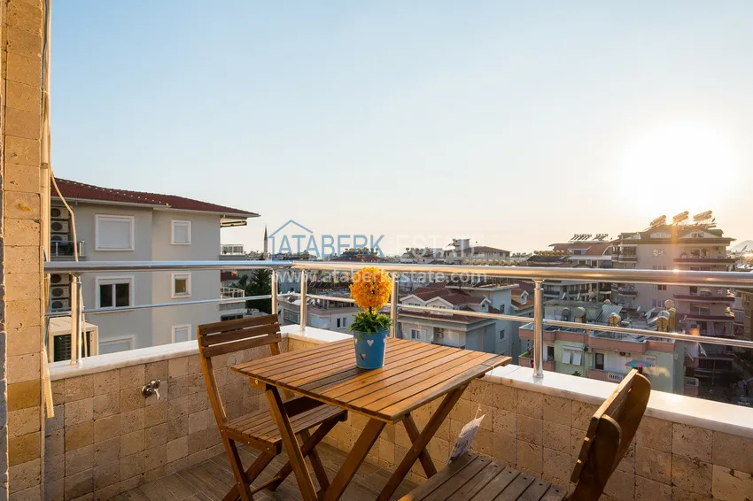 Purchase  Ready-made housing in the center of Alanya, for a residence permit — a one-bedroom apartment with furniture and mountain views 14 
