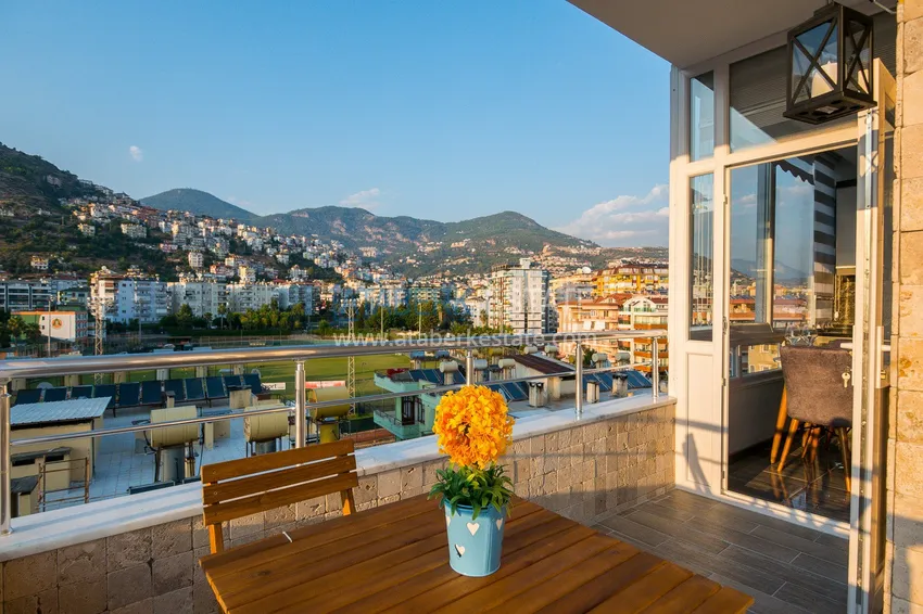 Purchase  Ready-made housing in the center of Alanya, for a residence permit — a one-bedroom apartment with furniture and mountain views 15 