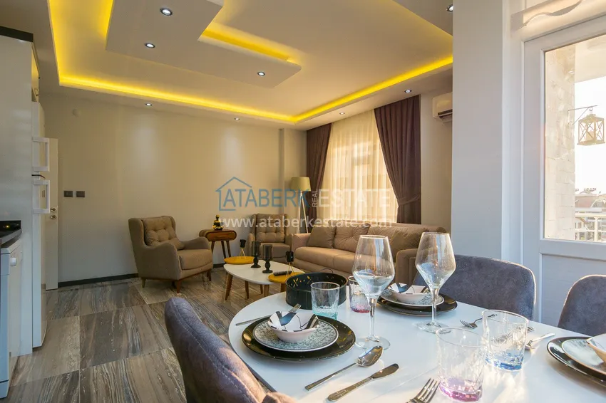 Purchase  Ready-made housing in the center of Alanya, for a residence permit — a one-bedroom apartment with furniture and mountain views 7 
