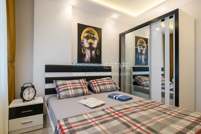 Purchase  Ready-made housing in the center of Alanya, for a residence permit — a one-bedroom apartment with furniture and mountain views 11 