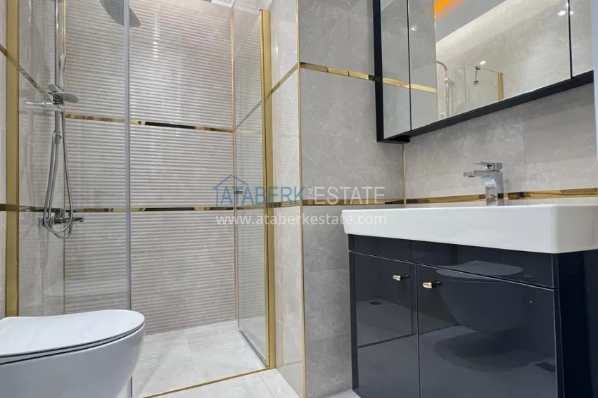 Purchase Turnkey one-bedroom apartment with two glazed balconies in a prestigious complex - Mahmutlar, Alanya 11