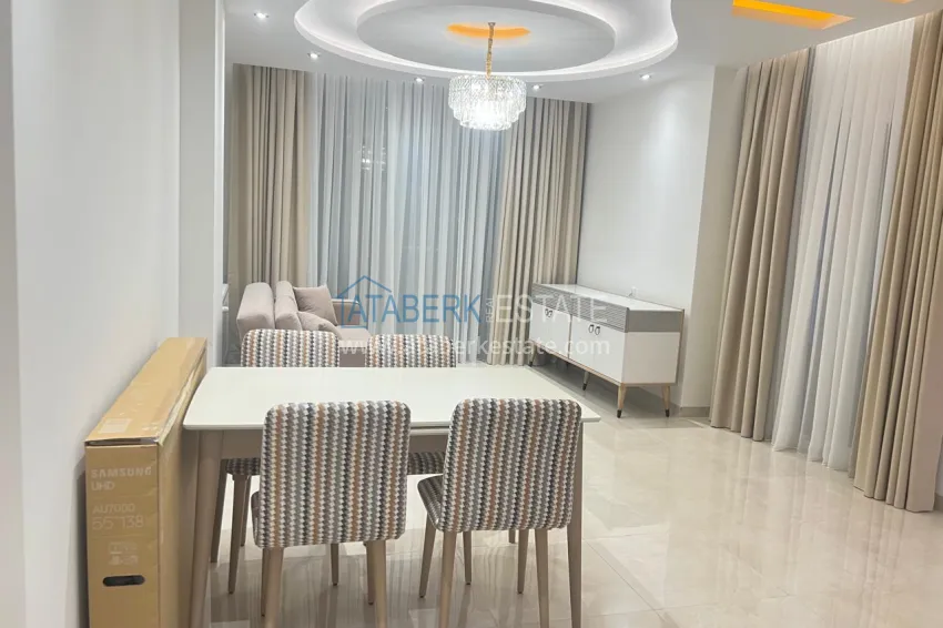 Purchase Turnkey one-bedroom apartment with two glazed balconies in a prestigious complex - Mahmutlar, Alanya 4