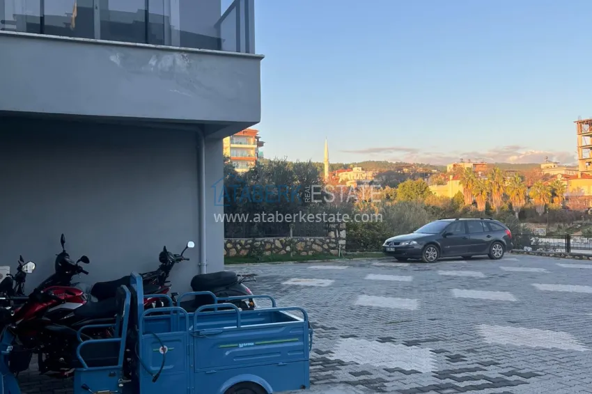 1+1 apartment with two balconies and fine finishing in Alanya, Avsallar district 8 