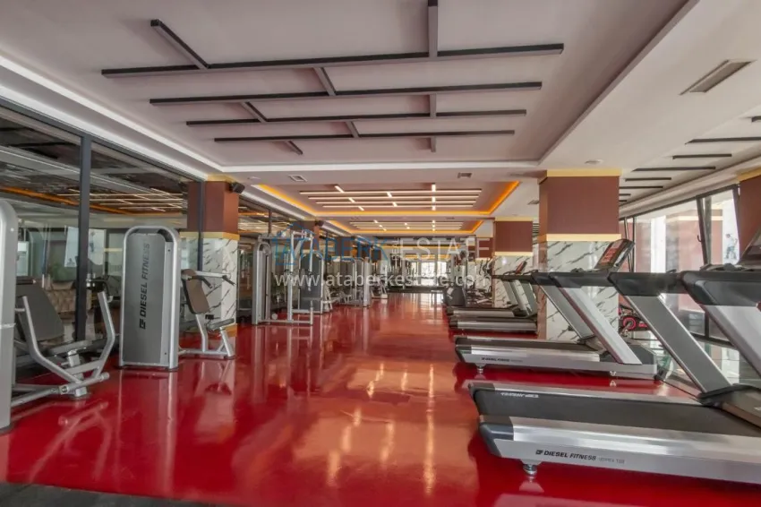 Turnkey one-bedroom apartment with two glazed balconies in a prestigious complex - Mahmutlar, Alanya 15