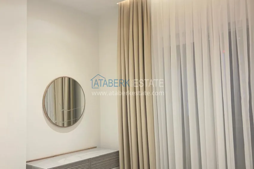 Purchase Turnkey one-bedroom apartment with two glazed balconies in a prestigious complex - Mahmutlar, Alanya 9