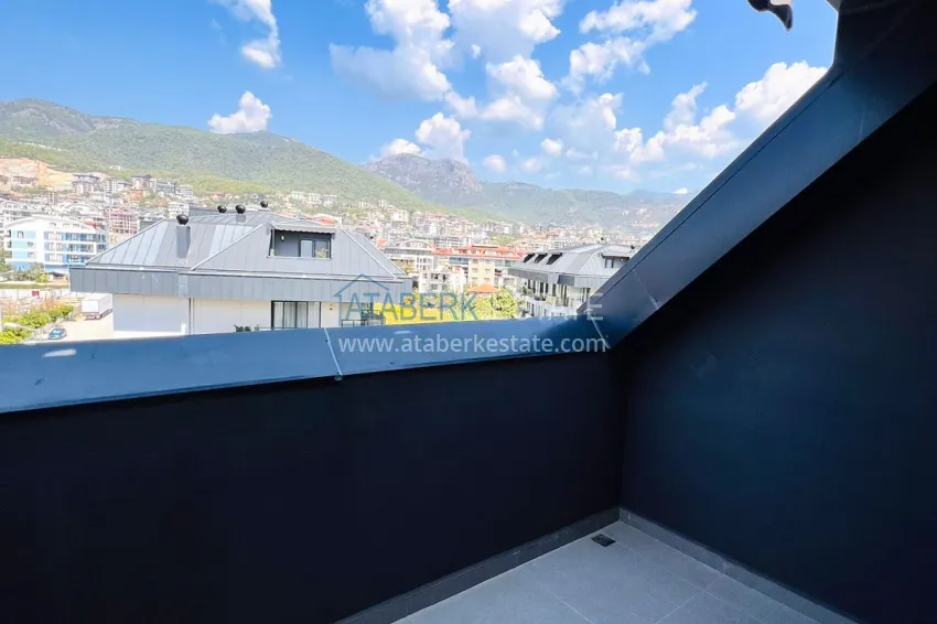 Purchase 3+1 duplex with furniture and mountain views, Upper Oba district - sale from owner 13 