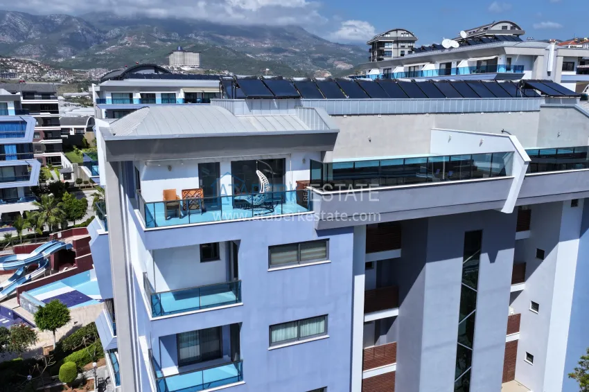 Purchase 3+1 penthouse with private pool on the terrace in Kargicak - premium class and panoramic views 1 