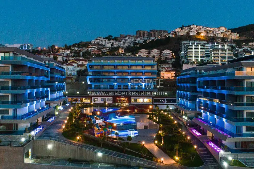 2+1 penthouse with new furniture and panoramic views in Alanya, Kargicak district 1 