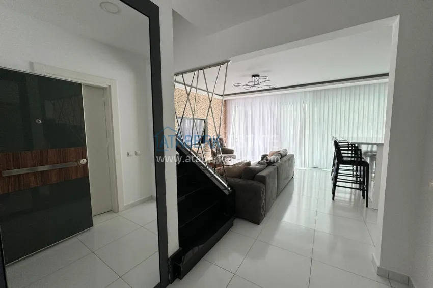 Purchase  2+1 penthouse with new furniture and panoramic views in Alanya, Kargicak district 3 