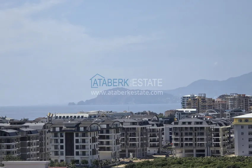 Purchase 3+1 penthouse with private pool on the terrace in Kargicak - premium class and panoramic views 34 