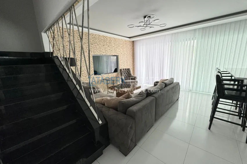 Purchase  2+1 penthouse with new furniture and panoramic views in Alanya, Kargicak district 4 