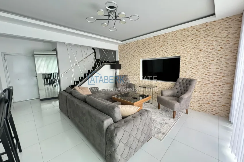 Purchase  2+1 penthouse with new furniture and panoramic views in Alanya, Kargicak district 6 