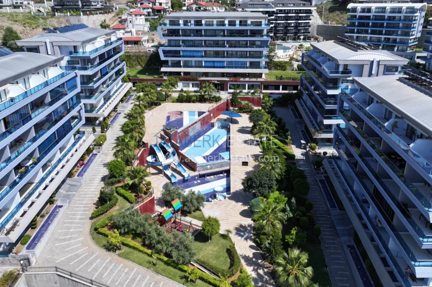 3+1 penthouse with private pool on the terrace in Kargicak - premium class and panoramic views 5 