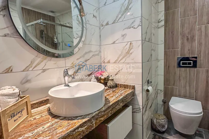 Purchase Stylish 3+1 linear apartment in the heart of Oba. Real estate under residence permit and citizenship 19 