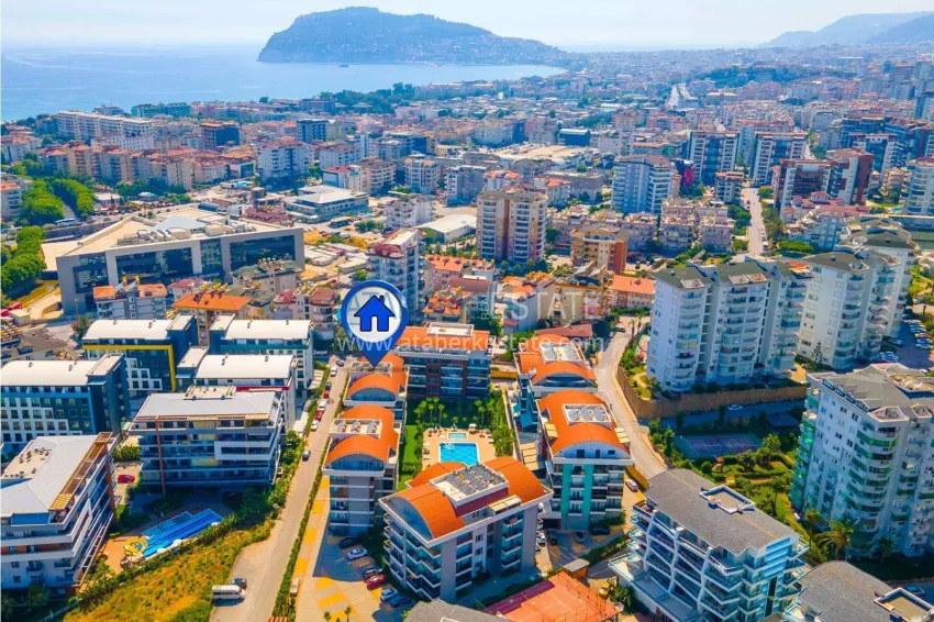 Stylish 3+1 linear apartment in the heart of Oba. Real estate under residence permit and citizenship 1 