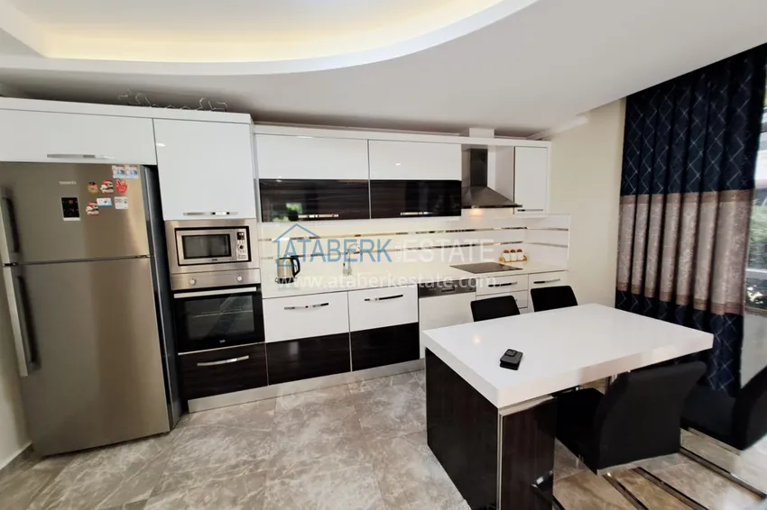 Purchase  Furnished two-bedroom apartment in a premium complex — Alanya, Oba district 7 
