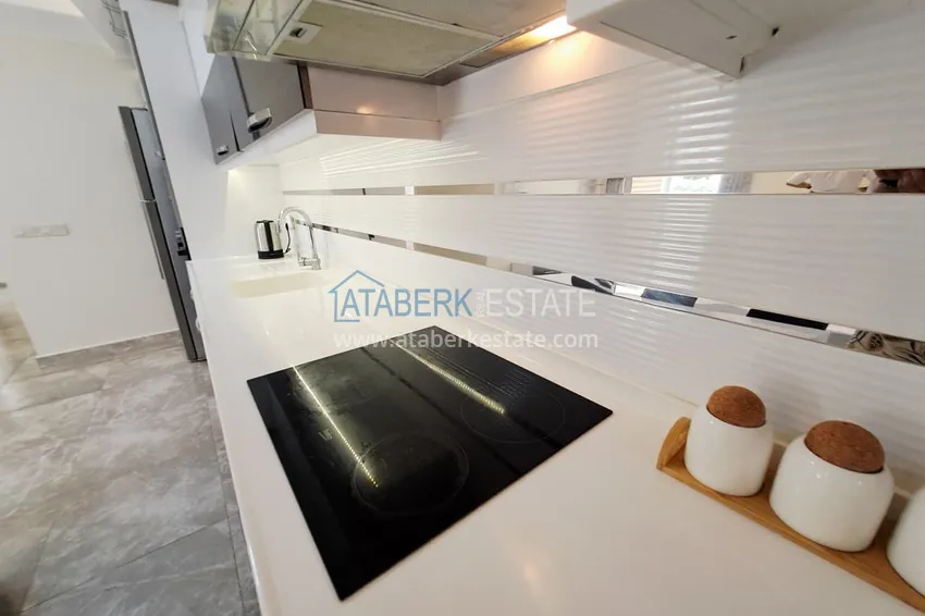 Purchase  Furnished two-bedroom apartment in a premium complex — Alanya, Oba district 9 