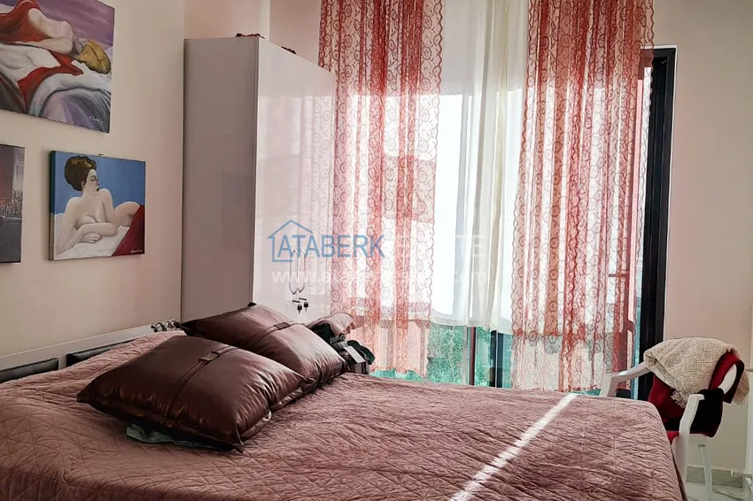 Purchase  2+1 apartment with a separate kitchen and a glazed balcony in the center of Alanya — furniture suitable for a residence permit 10 