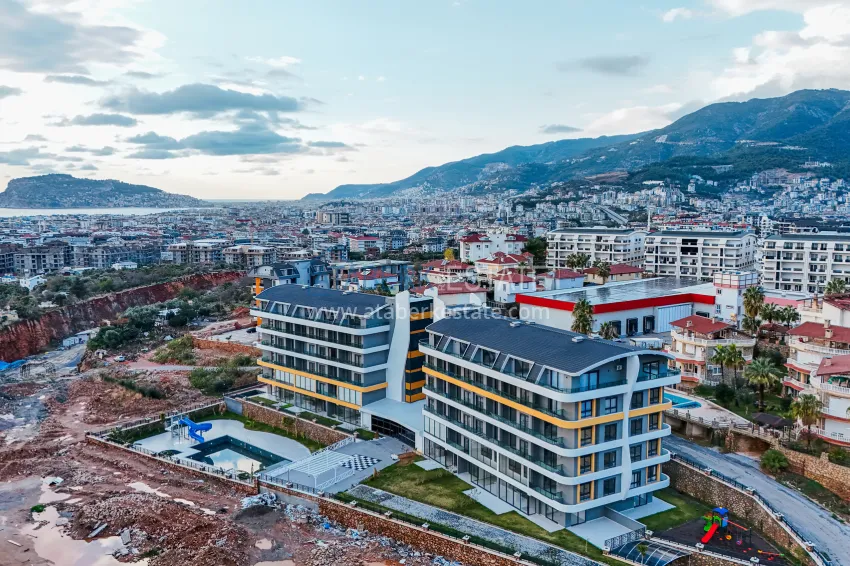 New 1+1 apartment in Oba, Alanya — an investment by the sea in a complex with infrastructure 2