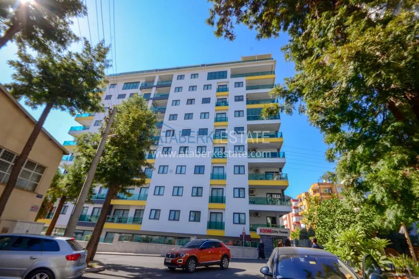 2+1 apartment with a separate kitchen and a glazed balcony in the center of Alanya — furniture suitable for a residence permit 9 