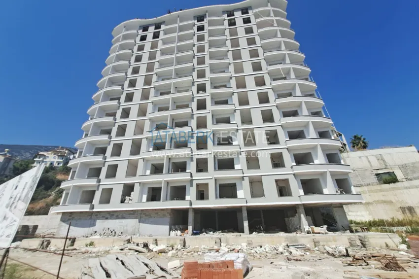 1+1 apartment overlooking the sea and Mount Ich Kale in Alanya, Mahmutlar — sale from the owner 2 