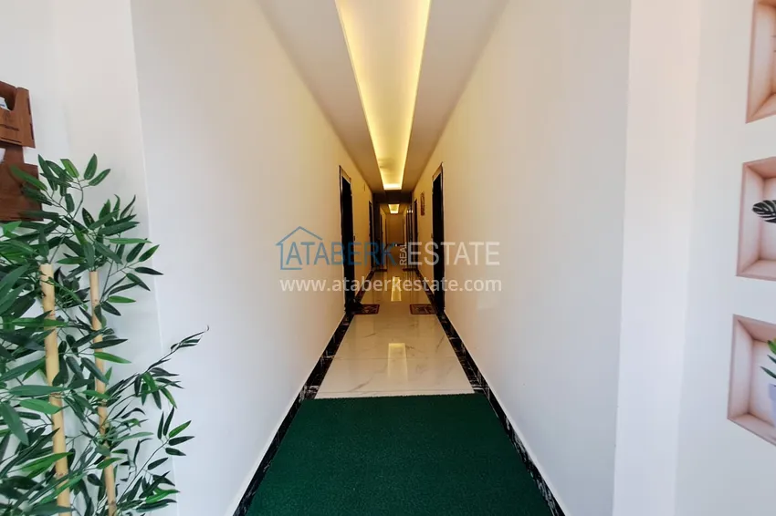 2+1 penthouse duplex with sea and mountain views in the center of Alanya 13 