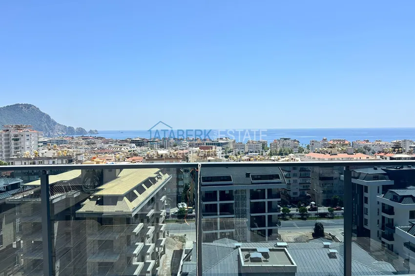Purchase  2+1 penthouse duplex with sea and mountain views in the center of Alanya 19 