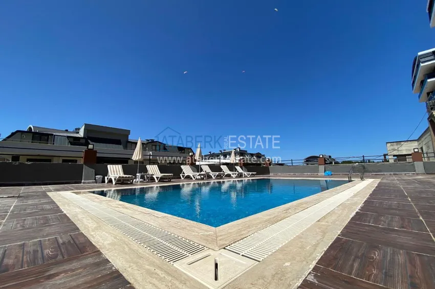 2+1 penthouse duplex with sea and mountain views in the center of Alanya 5 