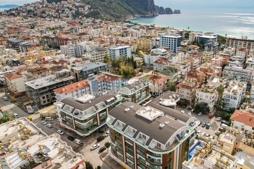 1+1 furnished apartment in the center of Alanya — Cleopatra beach area 1 