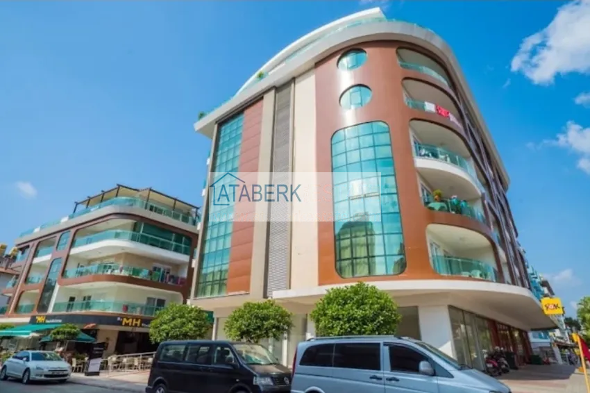 1+1 furnished apartment in the center of Alanya — Cleopatra beach area 2 