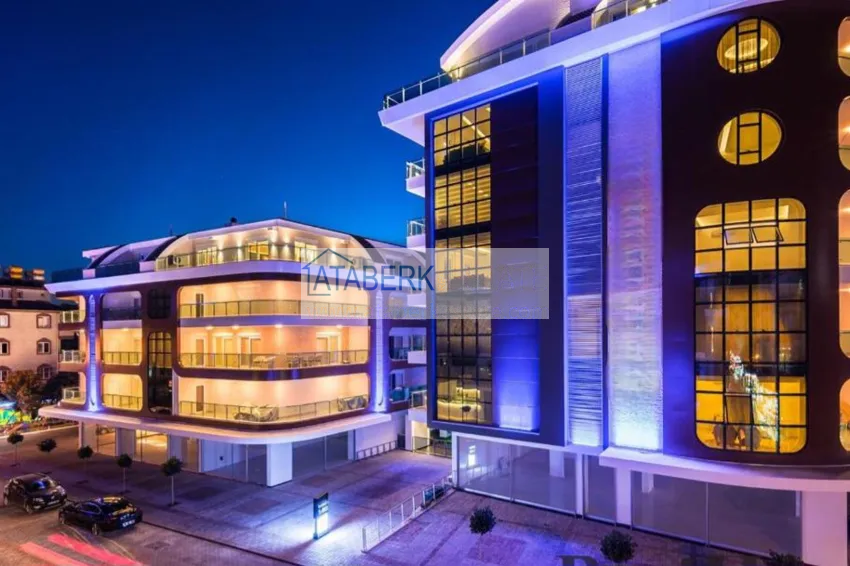 1+1 furnished apartment in the center of Alanya — Cleopatra beach area 3 
