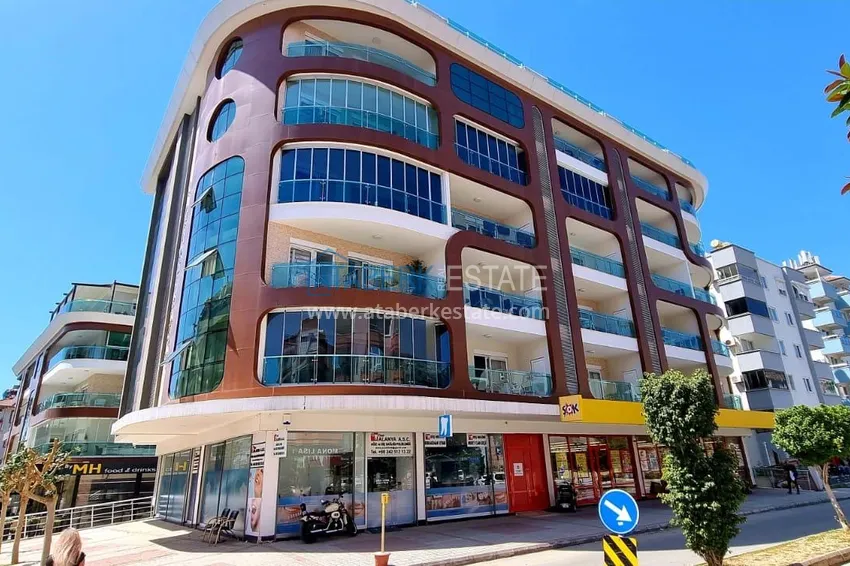 1+1 furnished apartment in the center of Alanya — Cleopatra beach area 4 