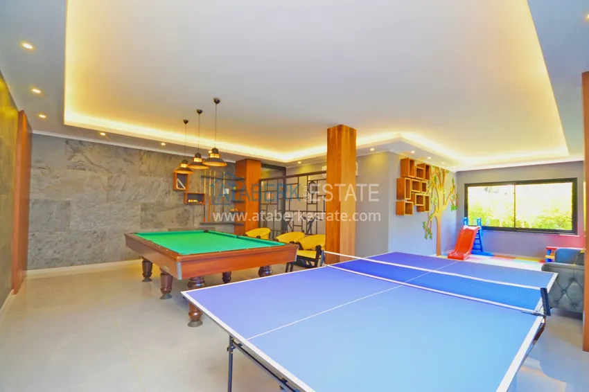 Newly furnished 1+1 apartment in a comfort-class residence in Oba, Alanya 10 